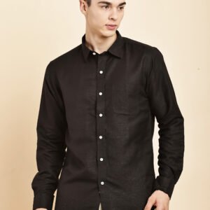 Black Linen Shirt