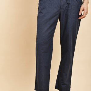 Navy Blue Linen Trouser
